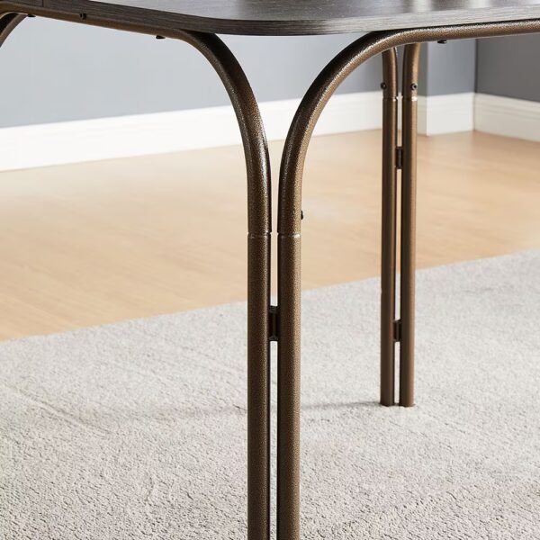 Modern 5-Piece Wooden Dining Table Set – Perfect for Home & Kitchen - Image 2