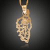 Map Pendant 18K Electroplated Gold Necklace – Elegant, Customizable Jewelry for Adventure and Travel Lovers - Image 5